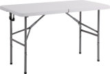 4FT Plastic Rectangle Folding Table, Dining Table, Camping Table