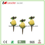 Hand-Painted Resin Garden Mini Decorative Pear Figurine for Home Decoration