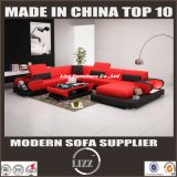Simple Style Home Furniture Living Room Leather Sofa