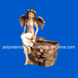 Polystone Angel Pot Crafts for Garden Ornament