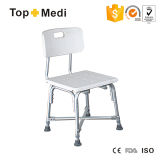 Topmedi Anti Slip Shower Chair with Plastic Backest for Disabled