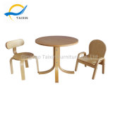 Natural Wood Dining Table Set for Baby Kids