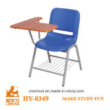 Lightweight Metal Traditional School Chair with Writing Tablets