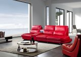 Colorful Living Room Genuine Leather Sectional Sofa A011