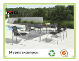 Metal Garden Tables Outdoor Dining Furniture with Stone Table Top