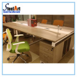 Office Furniture 4 People Cubicle Wooden Partition