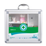 Transparent Door Aluminum First Aid Box with Portable Handle
