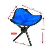 Concave-Convex Outdoor Blue Portable Folding Chair