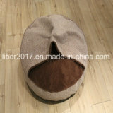Factory OEM Round Thick Dog Cat Pet Bed Pet Sleeping Bed with Hood