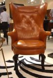 Buttoned Back Leather Chair Upholstered Chair Bear Chair