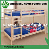 Pine Wood Bunk Bed in Natural Color