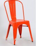 Simple Design Orange Metal Dining Chair