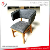 Metal Design Competitive Price Armrest Leather Saloon Chairs (FC-139)