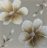 Wall Arts Handmade Golden Flowers Oil Painting for Decoration