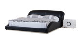 American Stylish Hotel Furniture Modern Leather Waved Bed
