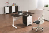 Modern Melamine Staff Metal Veneer Manager Computer Office Table
