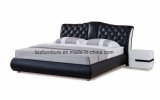 Chesterfield Headboard Modern Leather Soft Double Bed
