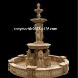 Beige Stone Sculpture Water Fountain for Garden Decoration (SY-F005)