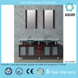 Wooden Color Glass Basin Bathroom Cabinet Furniture (BLS-NA087)