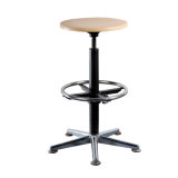 Modern Height Adjustable Metal Frame and Wooden Top Chemical Lab Chair