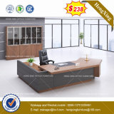 Dark Gry Modesty Panel Oak Desk Top Office Table (HX-8NE019)