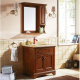 Solid Wood Small Size Bathroom Cabinet Vanities and Sinks (GSP14-045)