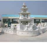 Beige Marble Stone Sculpture Water Fountain for Squareplace Decoration (SY-F022)