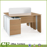 Hot Selling Wooden Normal Table Computer Desk with Two Seats