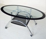 Wholesale Modern Oval Tempered Glass Coffee Table