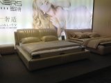Modern Genuine Leather Soft Bed (SBT-08)