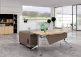 Maple L Shape Office Desk, Modern Office Executive Table (HF-FB016D)