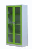 Hot Sale Popular Green Glass Swing Door Office Furniture Metal Storage Filing Cabinet