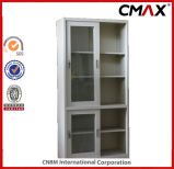 Steel Cabinet Filing Cabinet Metal Cupboard Slipping Glass Door Office Cabinet Cmax-FC04-005