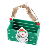 Wooden Christmas Candy Basket for Christmas Decoration and Birthday Gift in Stock