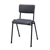 Metal Office Chair with Woven Fabric Covering Sponge