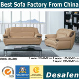 Top Grain Factory Wholesale Price Leather Sofa for Office Furniture (A838)