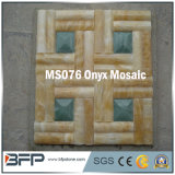 Square Shape Onyx Mosaic Luxurious Natural Stone for Tub Surrounds