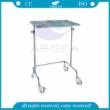 AG-Ss029A Cheap Movable Hospital Stainless Steel Trolley with Wheels