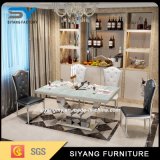 Modern Furniture 6 Seaters Stainless Steel Dinner Table