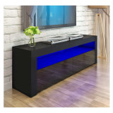 New Style High Gloss Wood Design Storage LED TV Stand