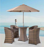 Panama Outdoor Umbrella Rattan Bar Table with Bar Chair