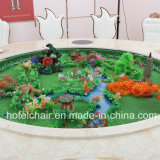 China Manufacturer Big Size Electric Rotate with Marble Dining Table for Hotel Engineering