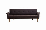 Leisure Fabric Sofa with Wooden Leg