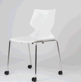 SGS Standard Colored Plastic Stainless Steel Chair for Office