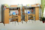 School Dormitory Bunk Bed with Stairs and Desk (GT-14)