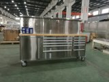 84inch Stainless Steel Tool Trolley Box Cabinet with Stainless Steel Back Board,