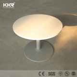 High Gloss Round Marble Top White Modern Coffee Table