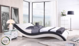 Latest Modern Design Wooden Frame Soft Double Bed