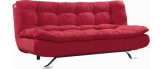 Classic Fabric Folded Sofa Bed with Soft Cushion