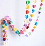 OEM Colorful New Design Paper Garland for Party Decoration